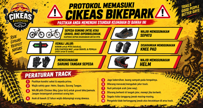 Protokol Memasuki Cikeas Bikepark